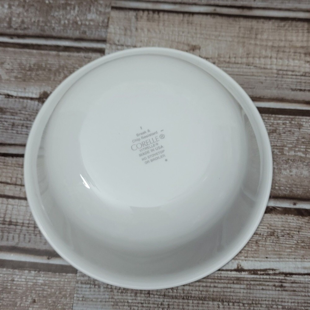 Corelle Vitrelle Bhandani Red Rim Cereal Bowls Set Of 6 - Picture 4 of 7